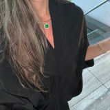 Orée XL Emerald Medallion - NOA Jewels - 