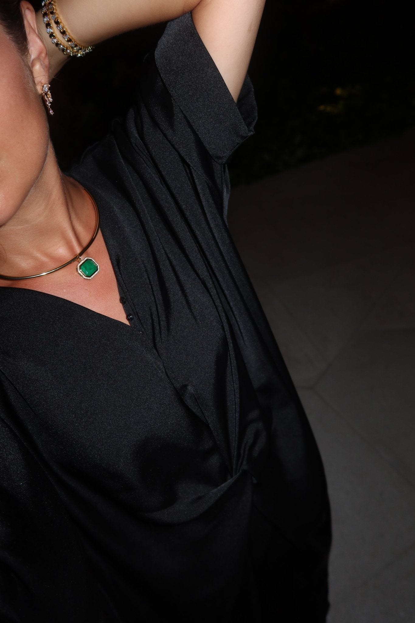 Orée XL Emerald Medallion - NOA Jewels - 