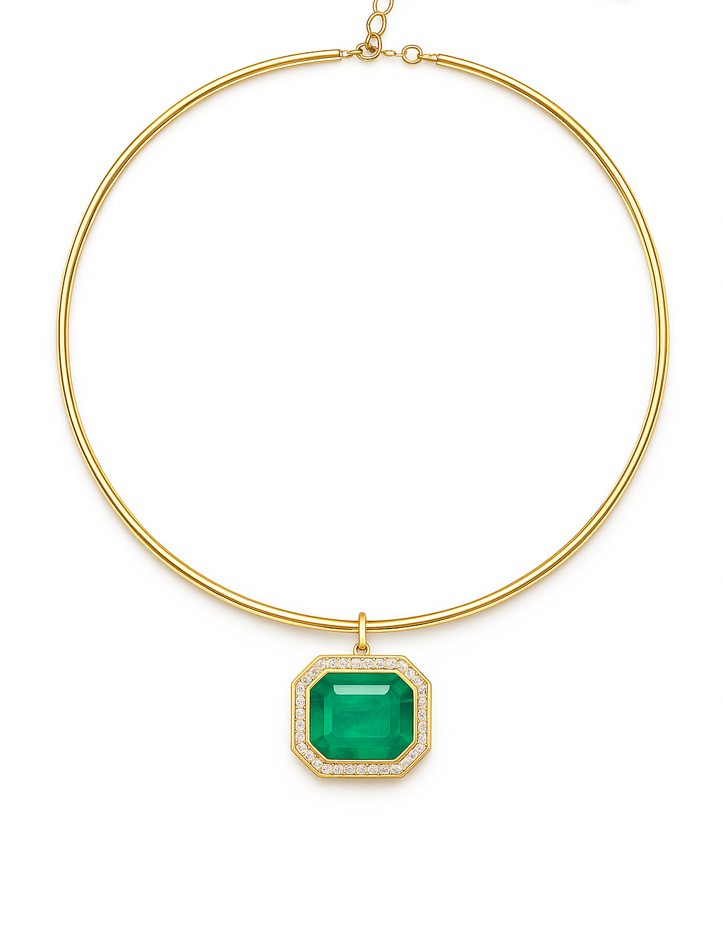 Orée XL Emerald Medallion - NOA Jewels - 