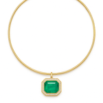 Orée XL Emerald Medallion - NOA Jewels - 