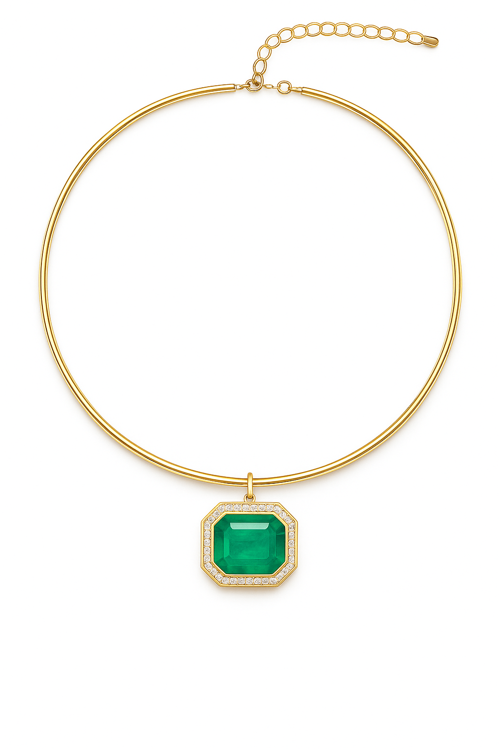 Orée XL Emerald Medallion - NOA Jewels - 
