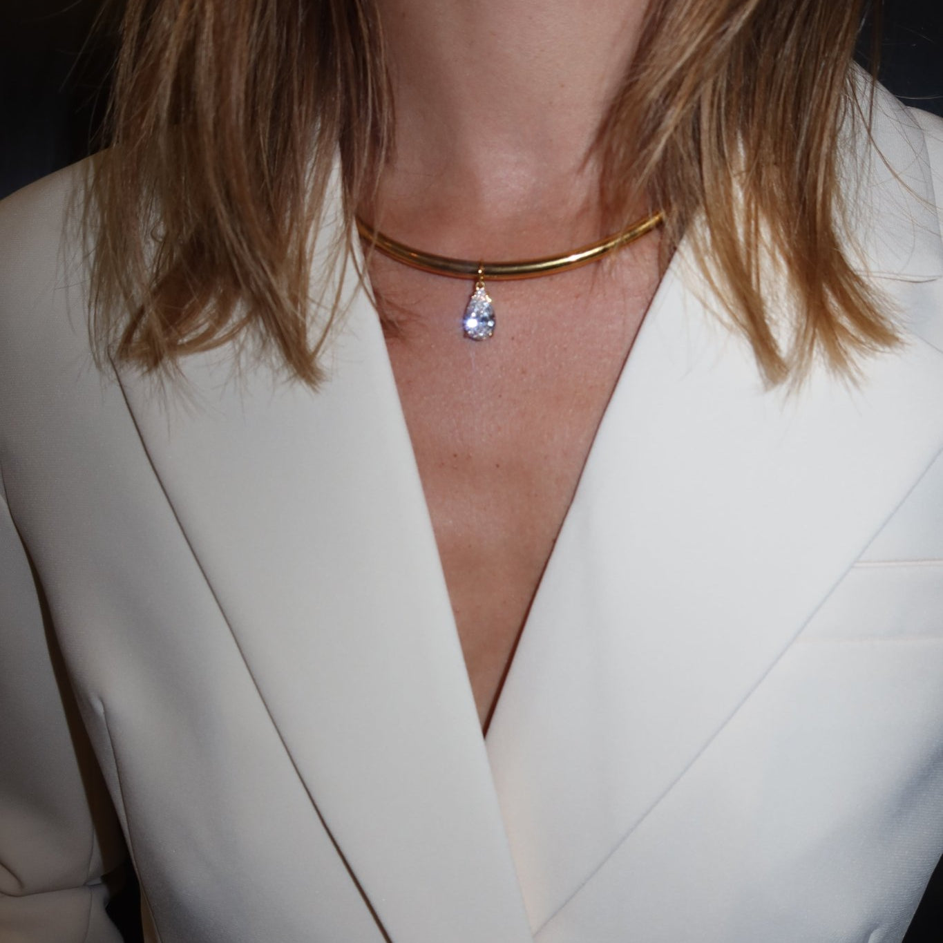 Orée XL Pear Diamond Drop - NOA Jewels - 
