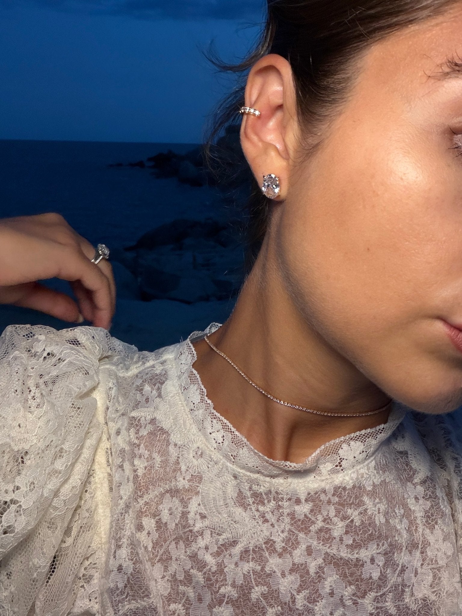 Oval Diamond Studs - NOA Jewels - Earrings