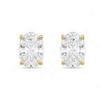 Oval Diamond Studs - NOA Jewels - Earrings