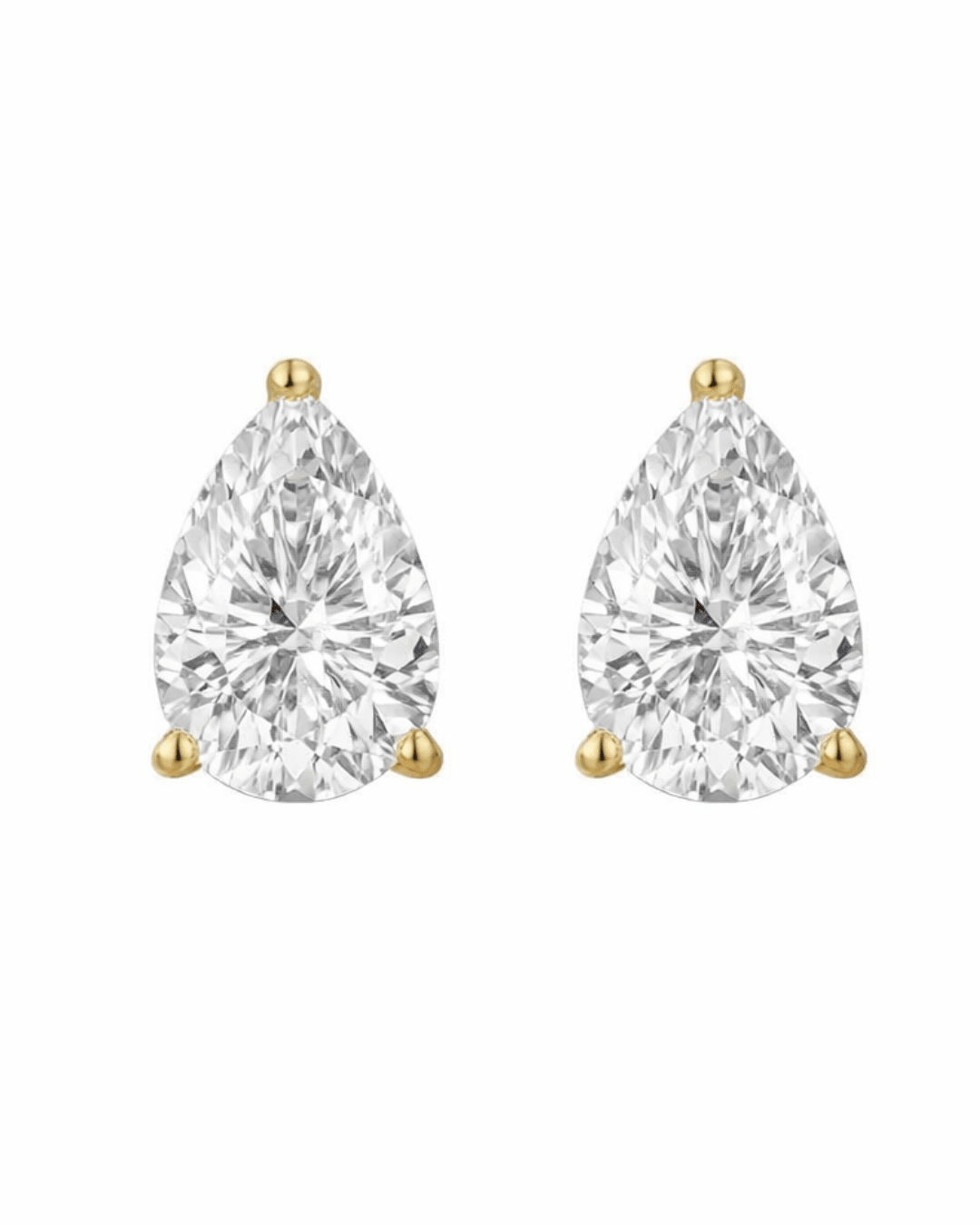 Pear Diamond Studs - NOA Jewels - 