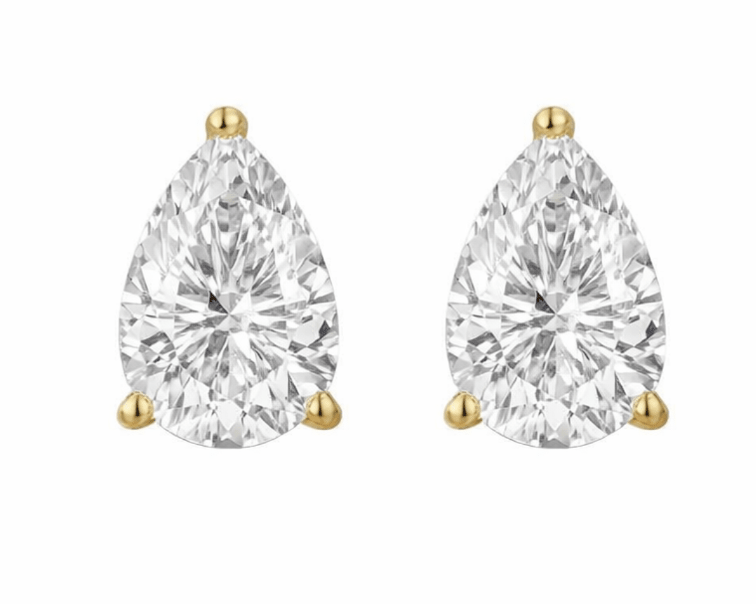 Pear Diamond Studs - NOA Jewels - 