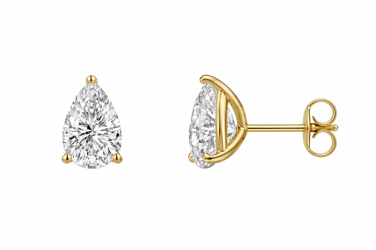 Pear Diamond Studs - NOA Jewels - 