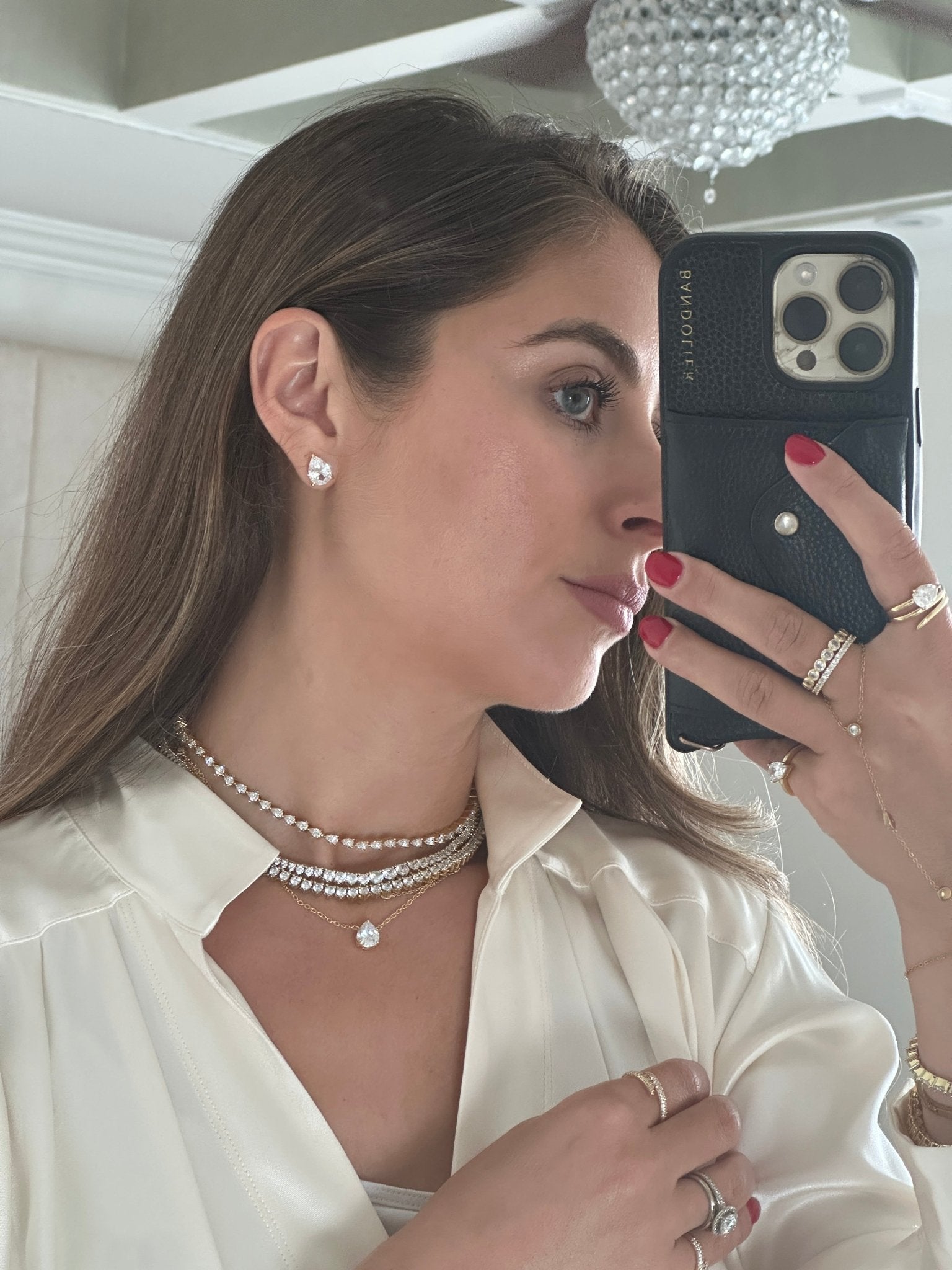 Pear Diamond Studs - NOA Jewels - 