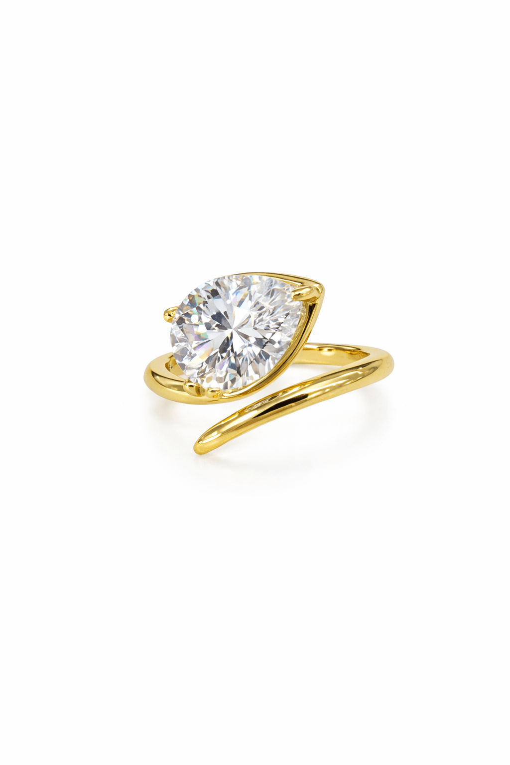 Pear Diamond Wrap Ring - NOA Jewels - 