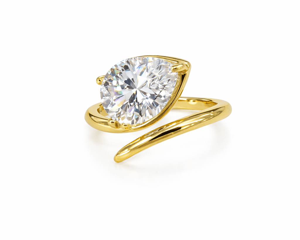 Pear Diamond Wrap Ring - NOA Jewels - 