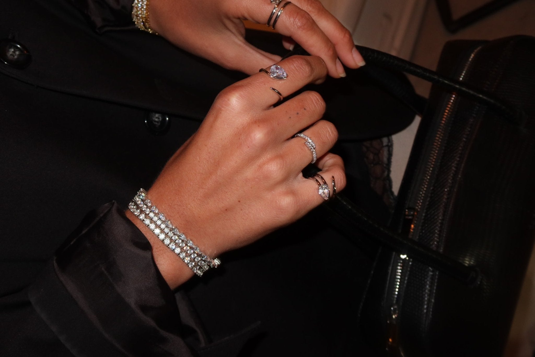 Pear Double Diamond Wrap Ring - NOA Jewels - Rings