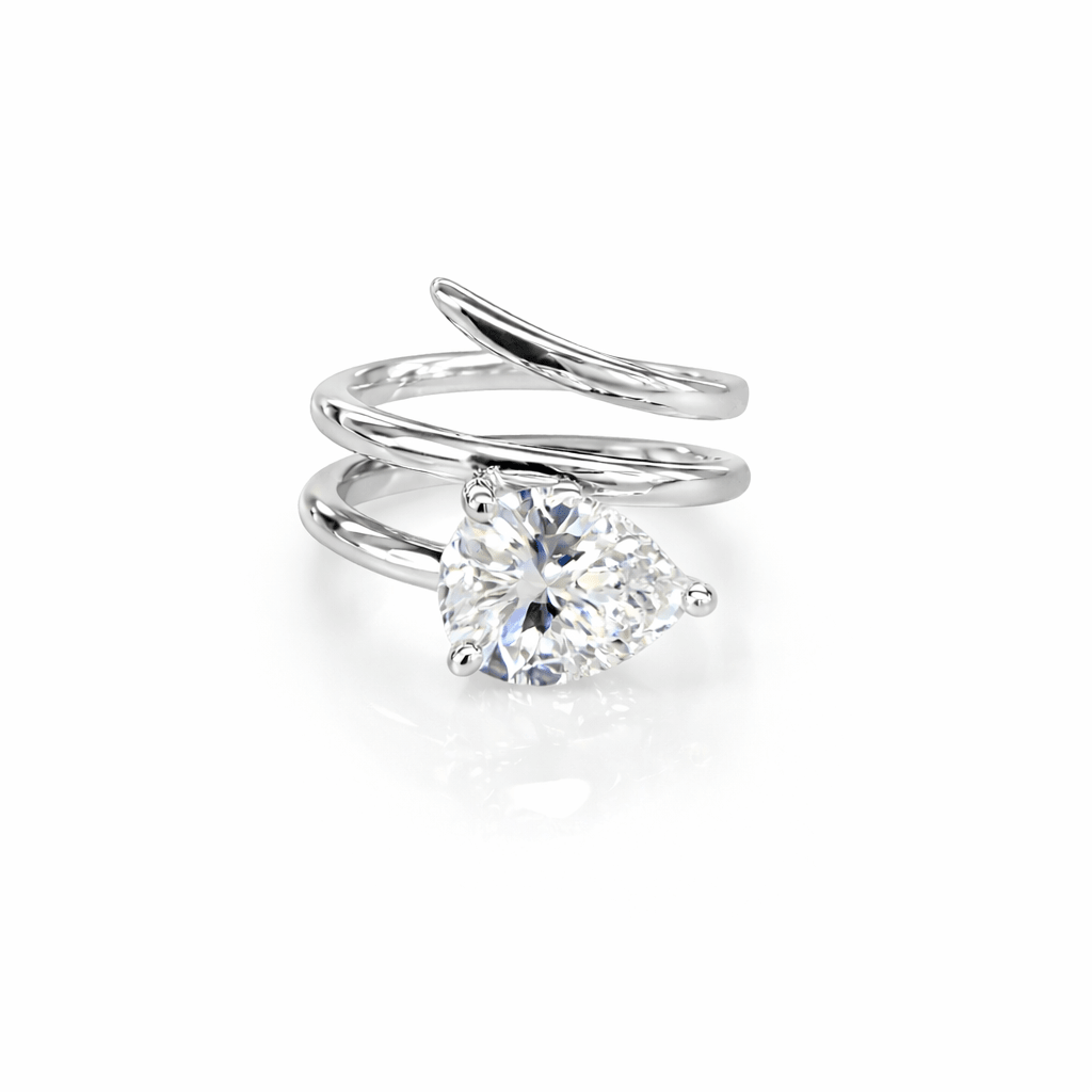 Pear Double Diamond Wrap Ring - NOA Jewels - Rings