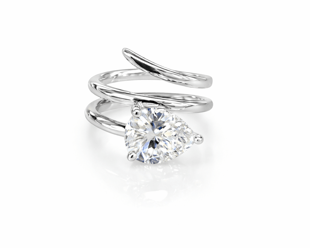 Pear Double Diamond Wrap Ring - NOA Jewels - Rings