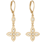 Quatrefoil Drop Earrings - NOA Jewels - 