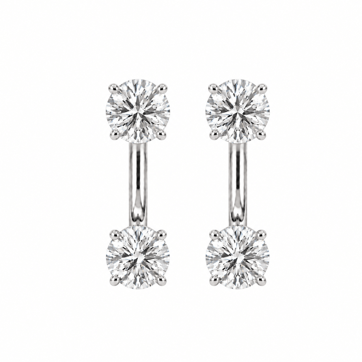 Round Floating Studs - NOA Jewels - Earrings