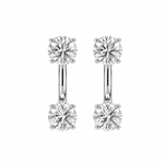 Round Floating Studs - NOA Jewels - Earrings