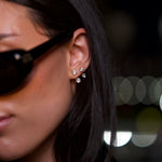 Round Floating Studs - NOA Jewels - Earrings