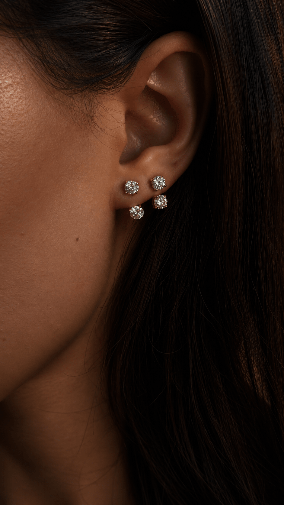 Round Floating Studs - NOA Jewels - Earrings