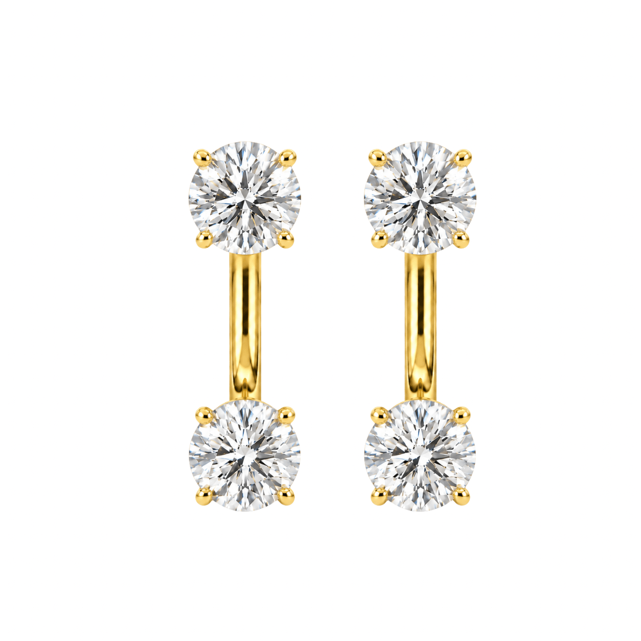 Round Floating Studs - NOA Jewels - Earrings