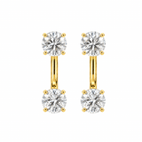 Round Floating Studs - NOA Jewels - Earrings