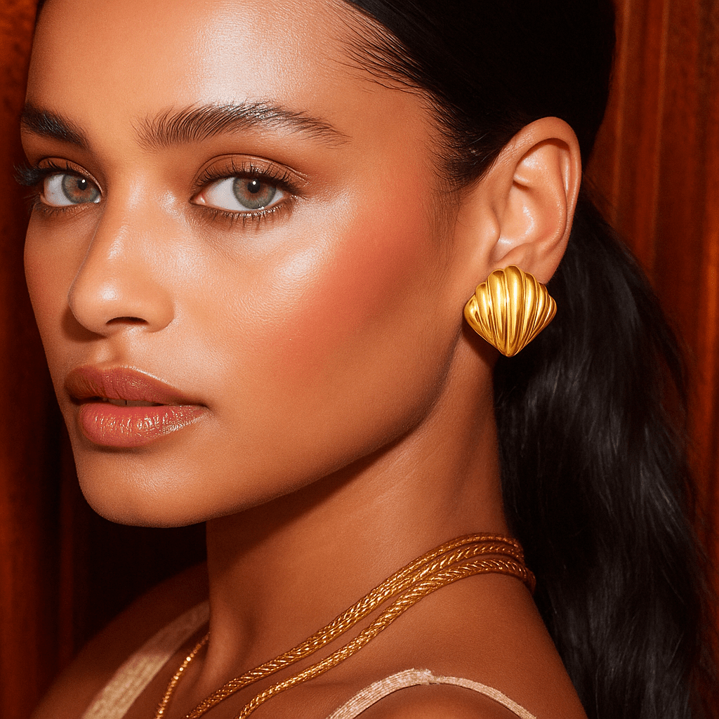 Seraphina Vintage Oversized Studs - NOA Jewels - 