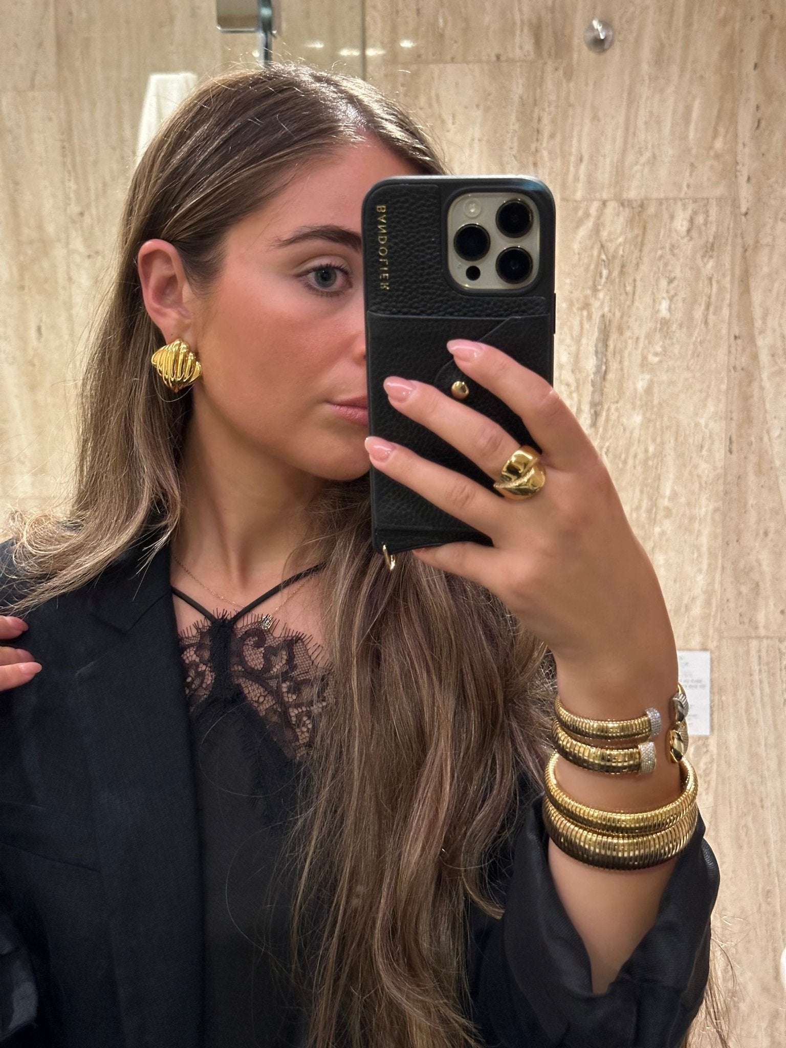 Seraphina Vintage Oversized Studs - NOA Jewels - 