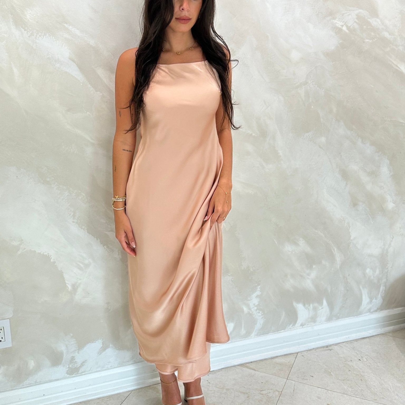 Slip Dress Mocha Mousse - NOA Jewels - 