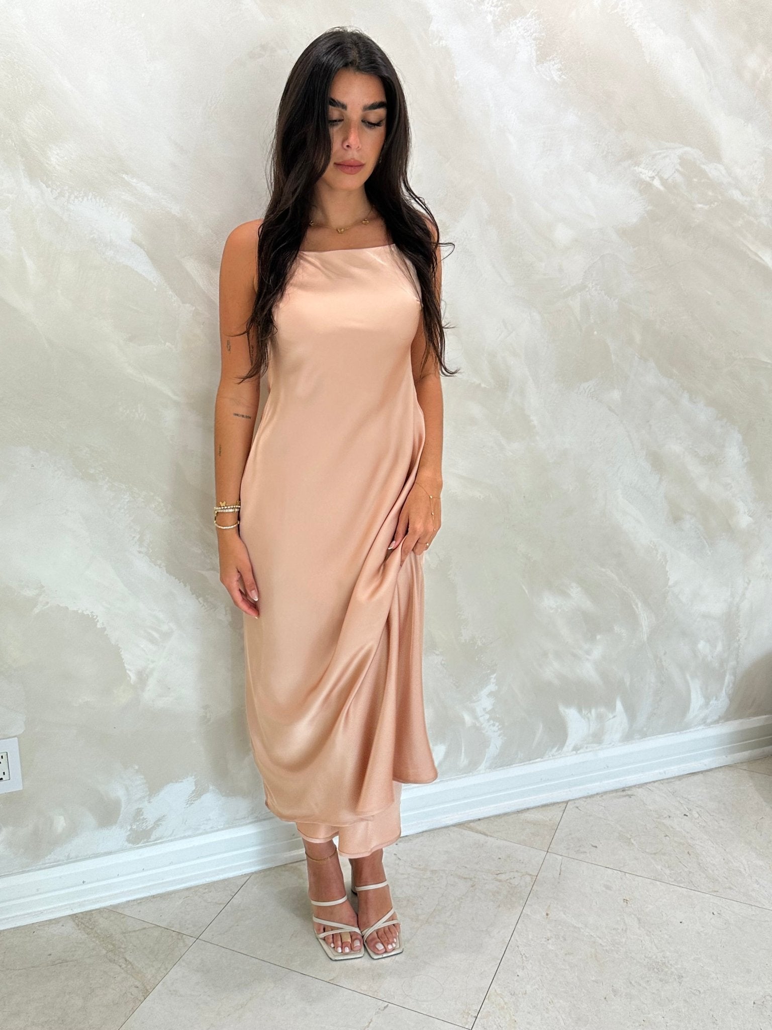 Slip Dress Mocha Mousse - NOA Jewels - 