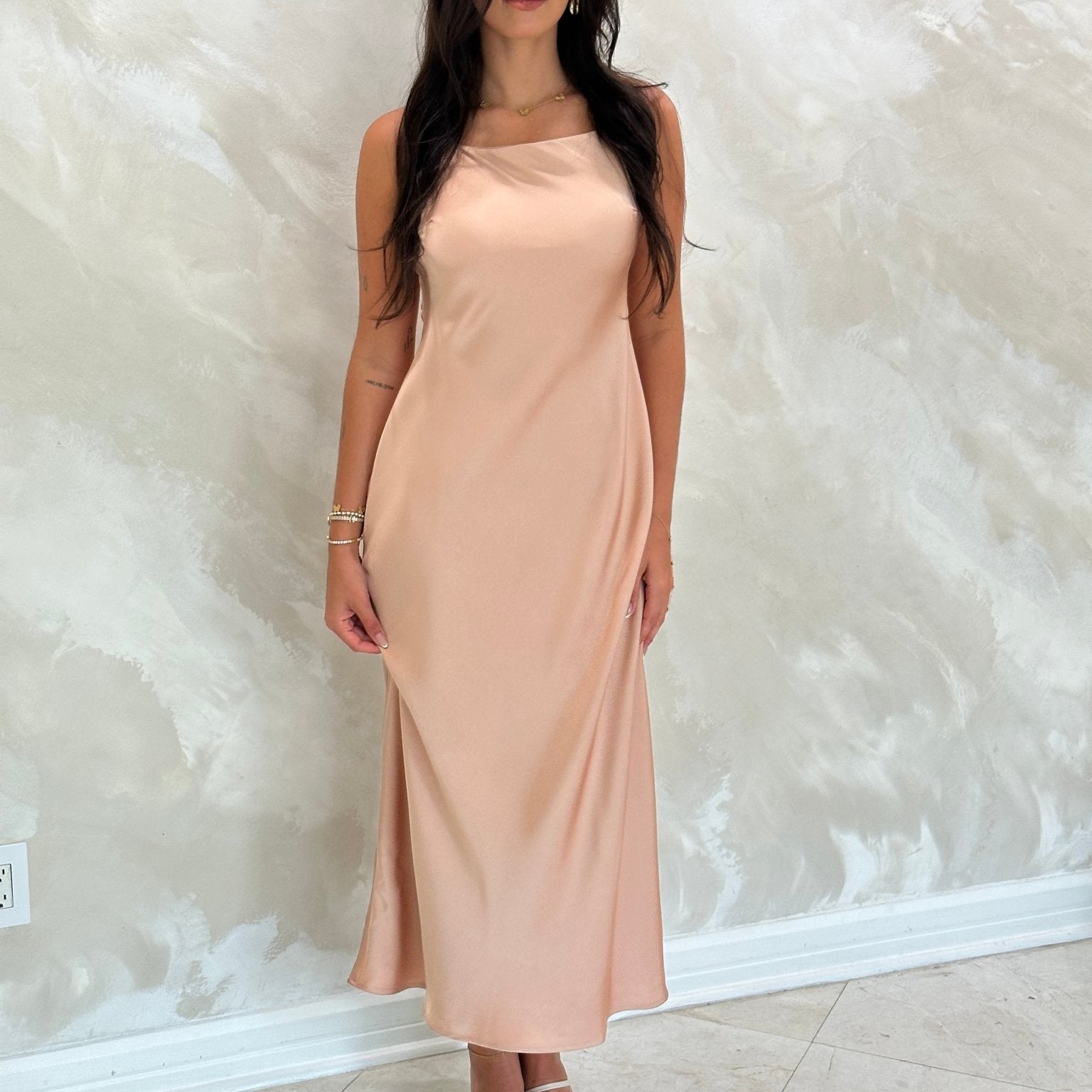 Slip Dress Mocha Mousse - NOA Jewels - 