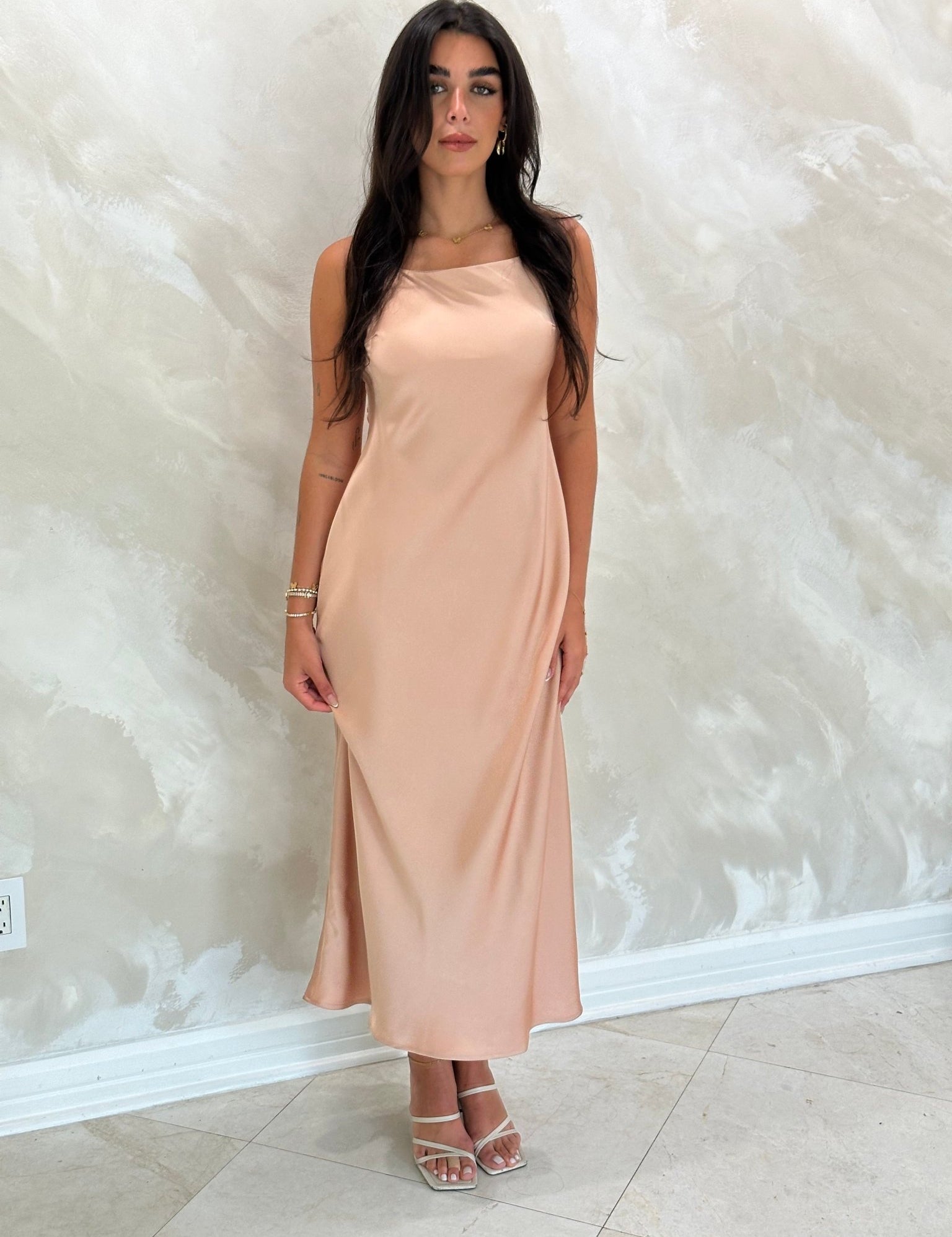 Slip Dress Mocha Mousse - NOA Jewels - 