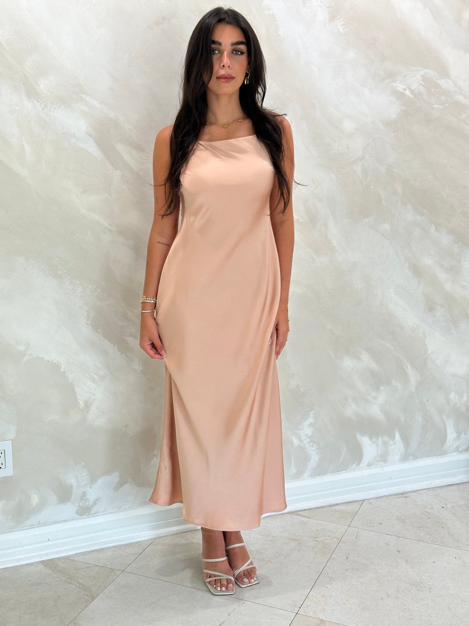Slip Dress Mocha Mousse - NOA Jewels - 