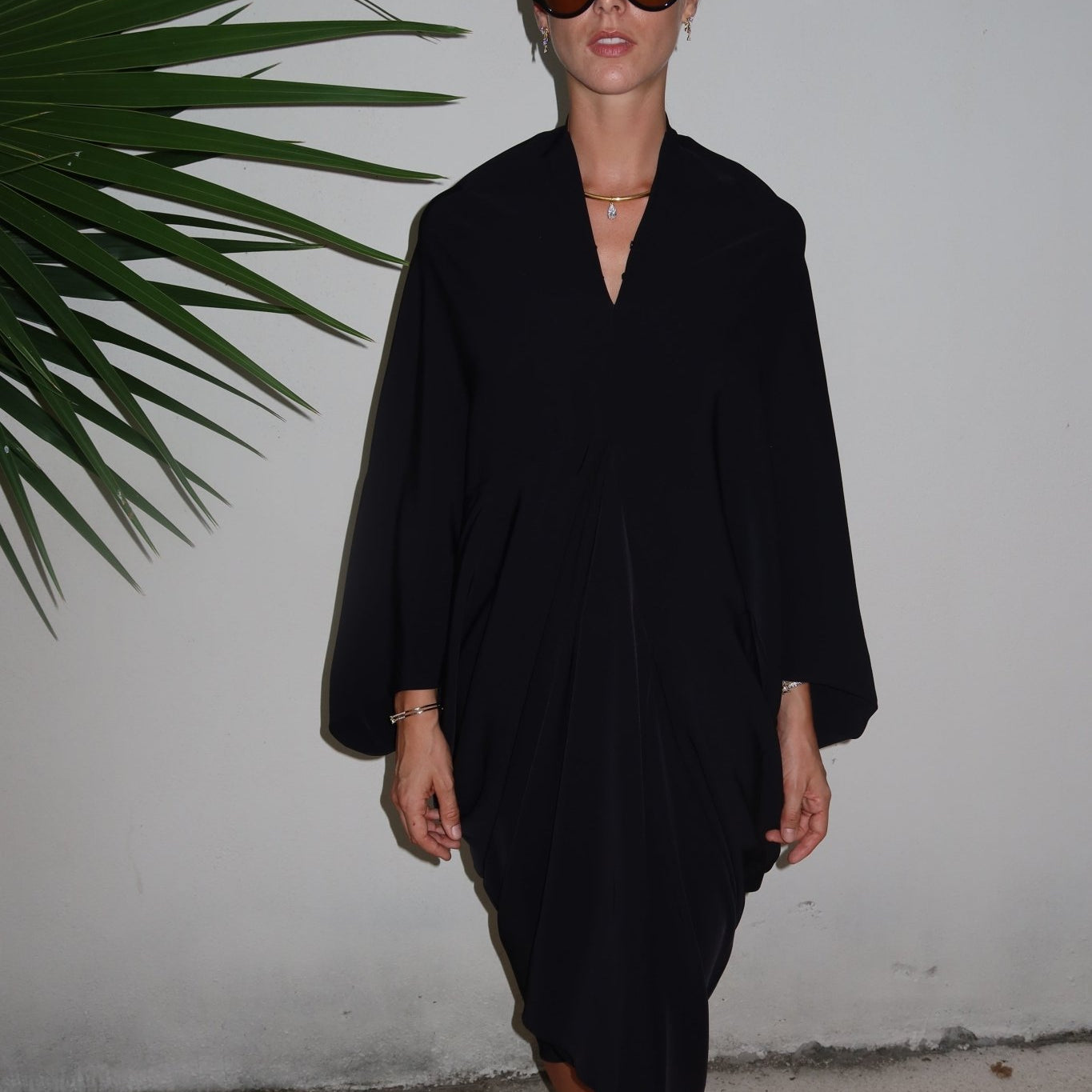 The Black Drape Dress - NOA Jewels - 