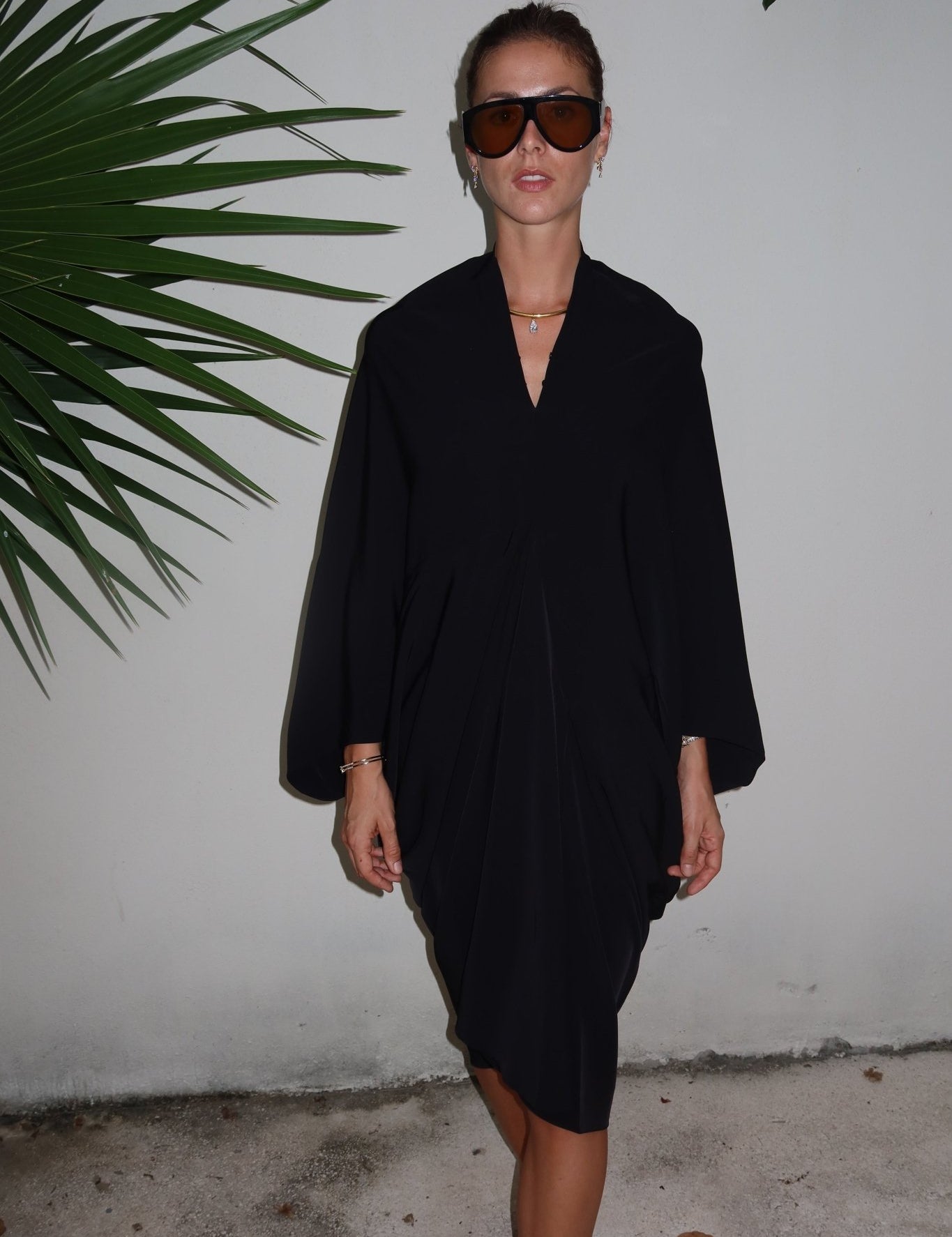The Black Drape Dress - NOA Jewels - 