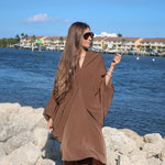 The Brown Drape Dress - NOA Jewels - 