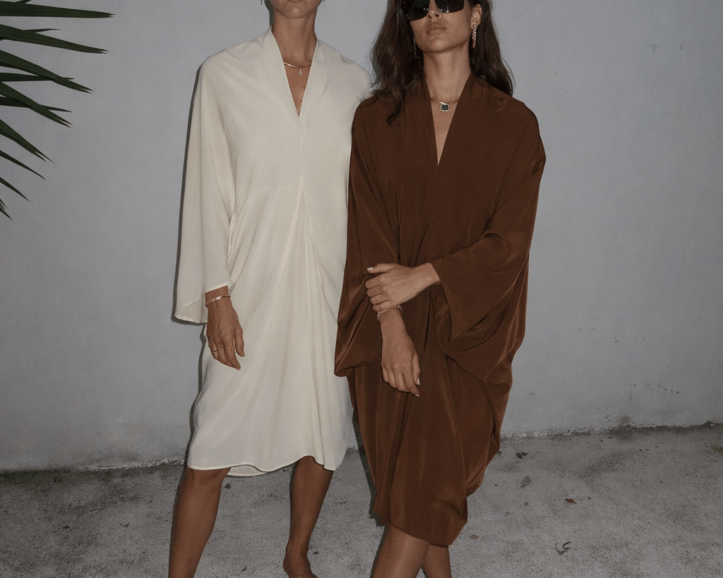 The Brown Drape Dress - NOA Jewels - 