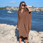 The Brown Drape Dress - NOA Jewels - 