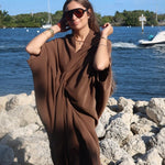 The Brown Drape Dress - NOA Jewels - 