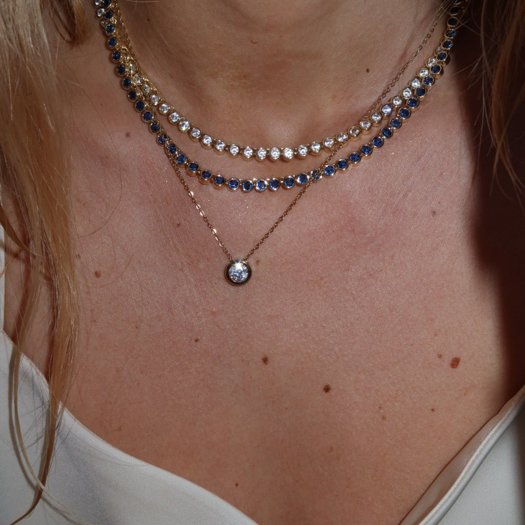 The Countess Waterproof Blue Sapphire - NOA Jewels - 