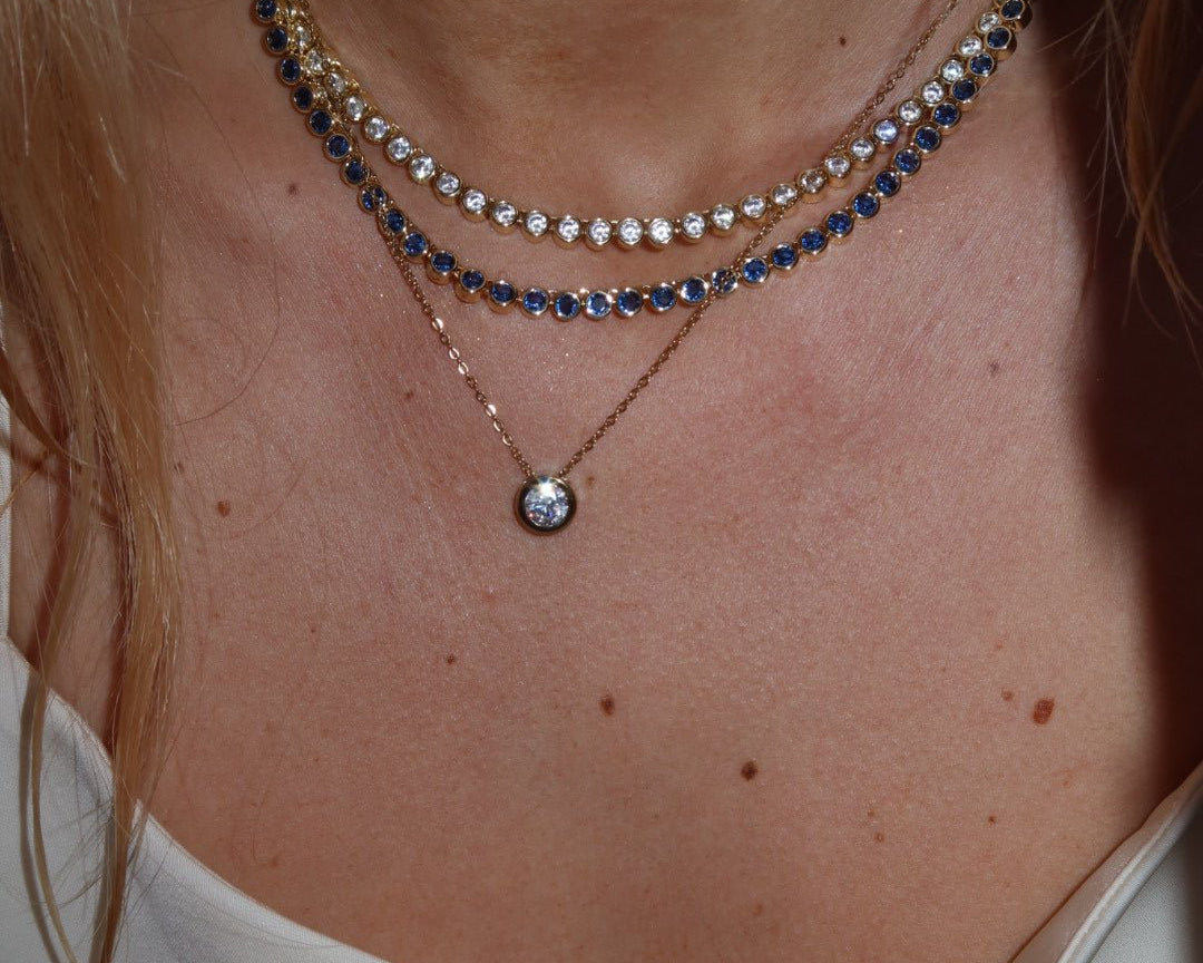 The Countess Waterproof Blue Sapphire - NOA Jewels - 