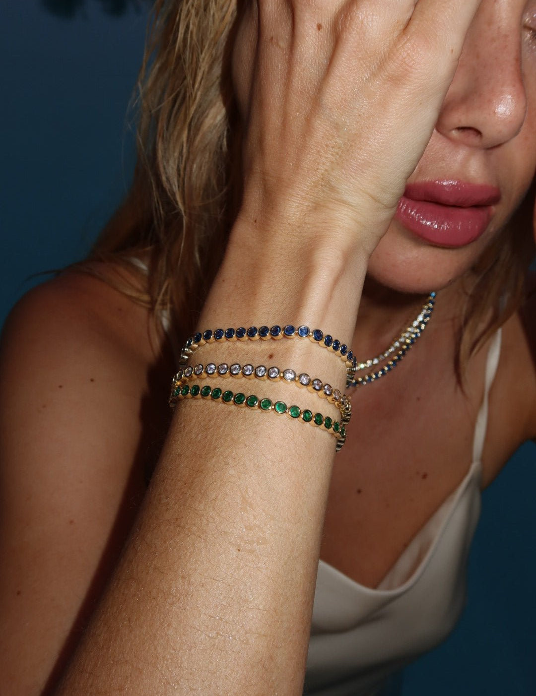 The Countess Waterproof Blue Sapphire Bracelet - NOA Jewels - 
