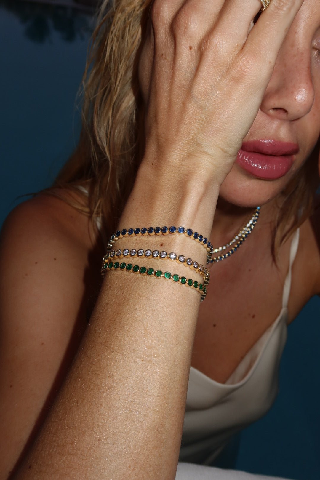 The Countess Waterproof Blue Sapphire Bracelet - NOA Jewels - 