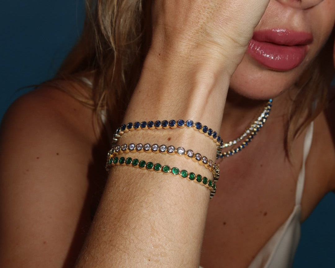 The Countess Waterproof Blue Sapphire Bracelet - NOA Jewels - 