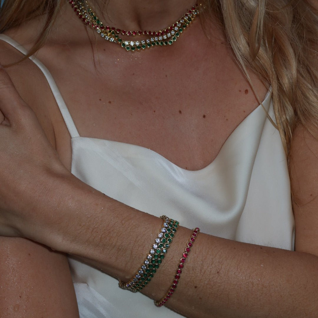 The Countess Waterproof Emerald Bracelet - NOA Jewels - 
