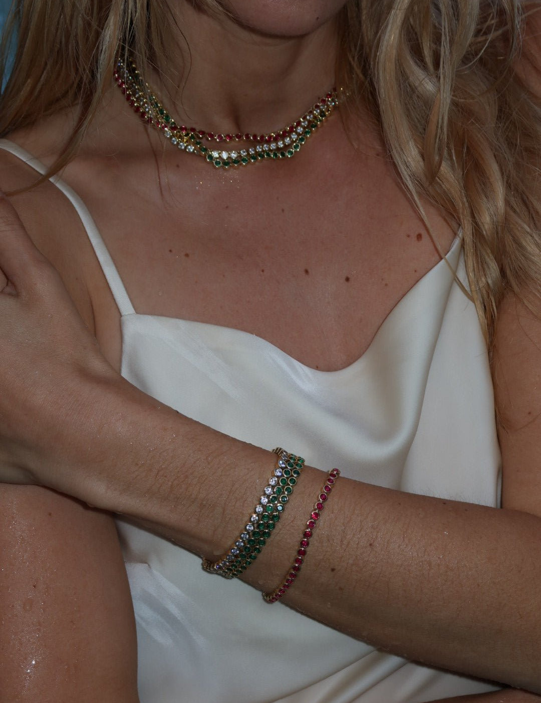 The Countess Waterproof Emerald Bracelet - NOA Jewels - 
