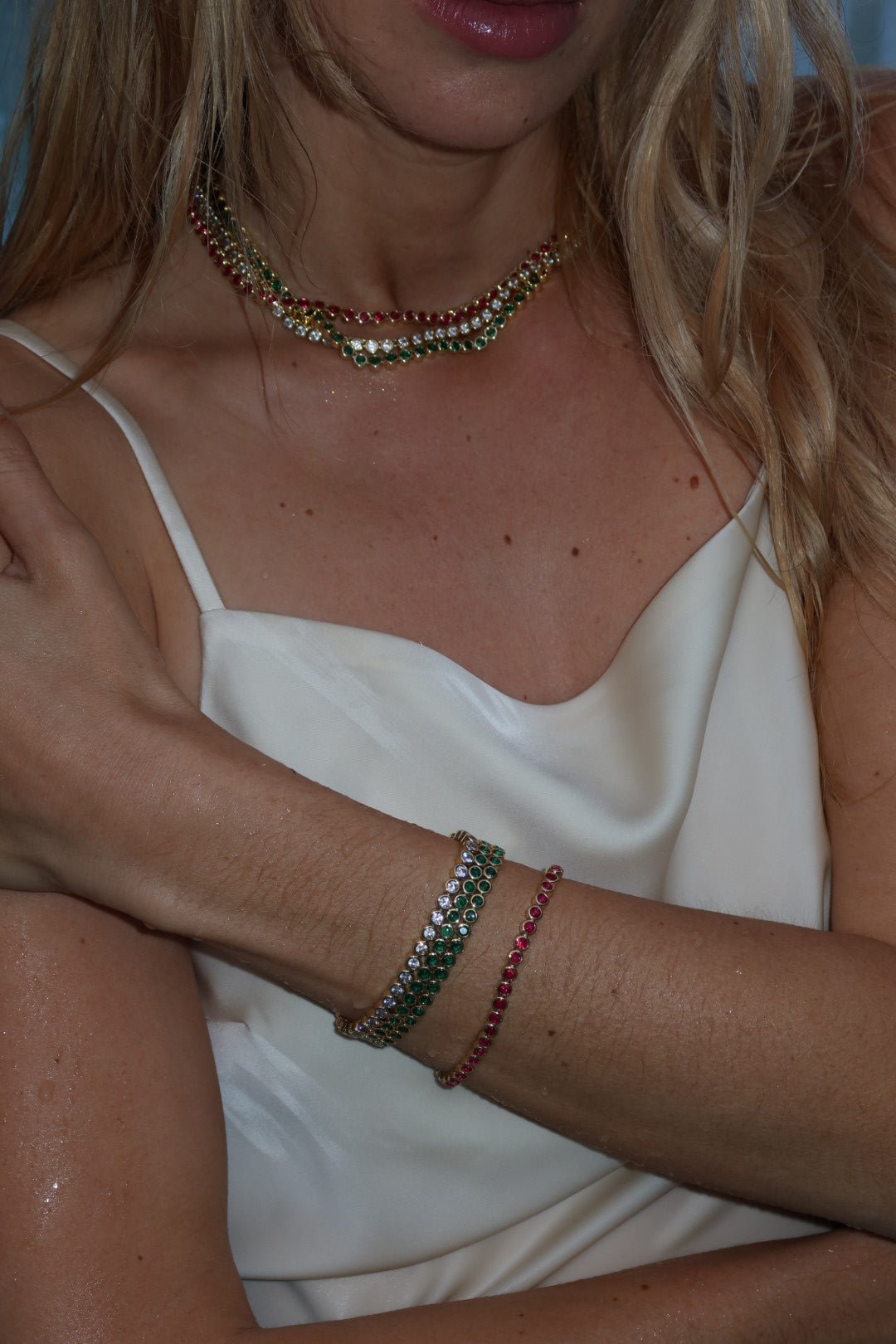 The Countess Waterproof Emerald Bracelet - NOA Jewels - 