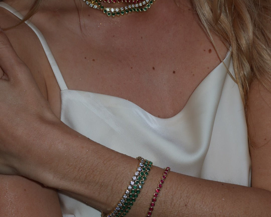 The Countess Waterproof Emerald Bracelet - NOA Jewels - 