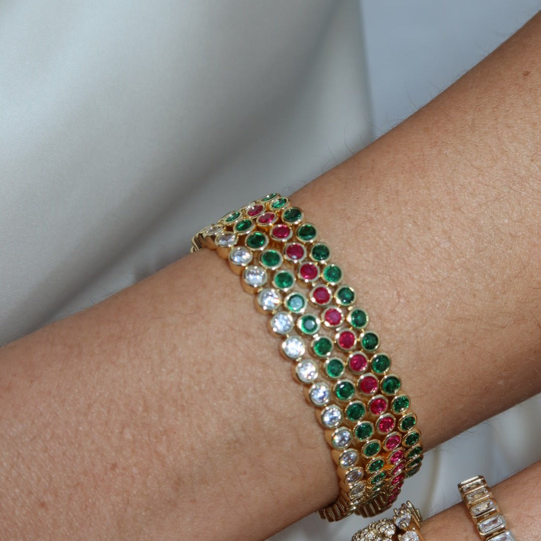 The Countess Waterproof Emerald Bracelet - NOA Jewels - 