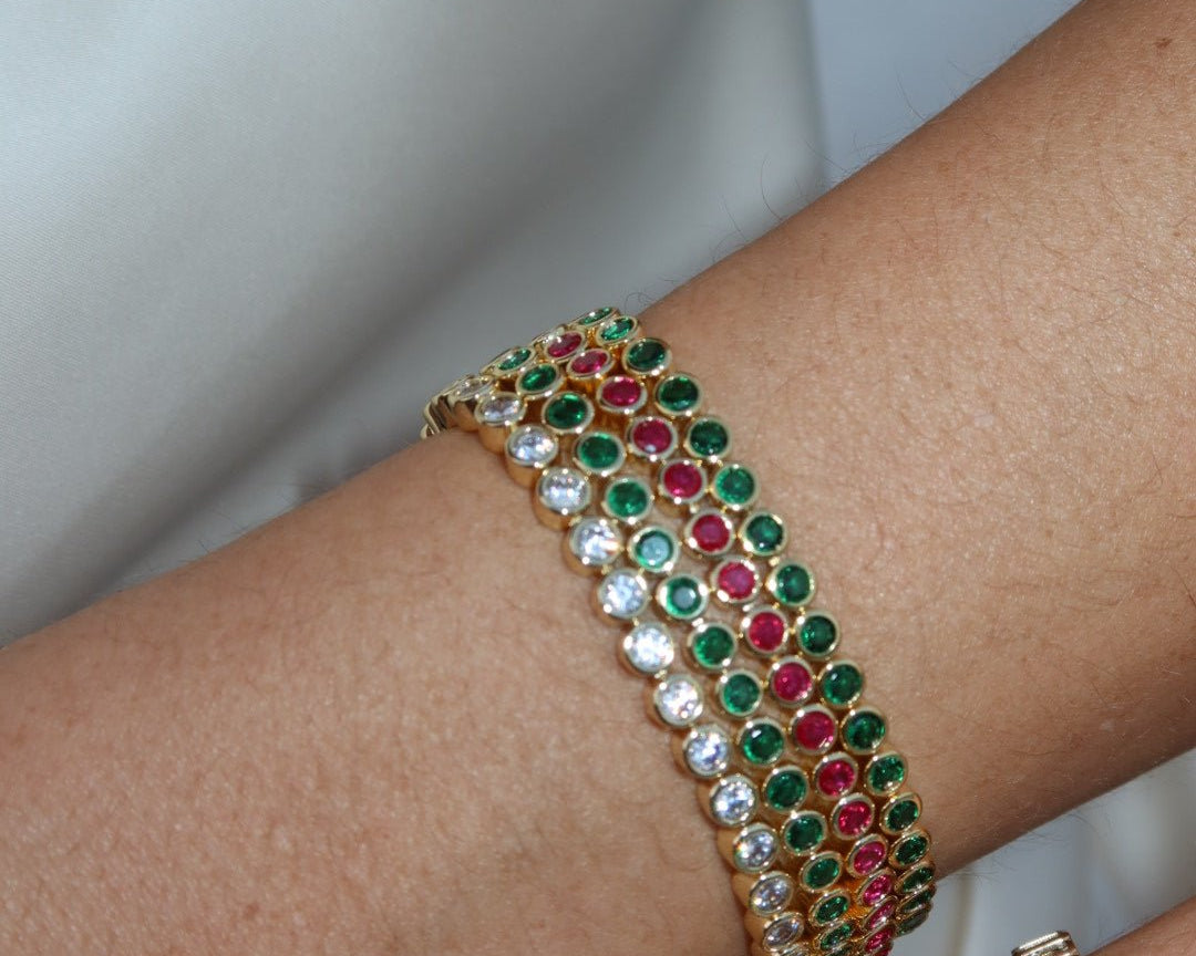The Countess Waterproof Emerald Bracelet - NOA Jewels - 