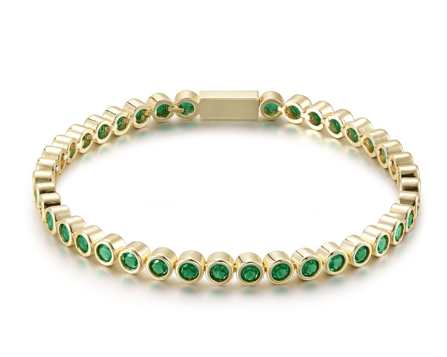 The Countess Waterproof Emerald Bracelet - NOA Jewels - 