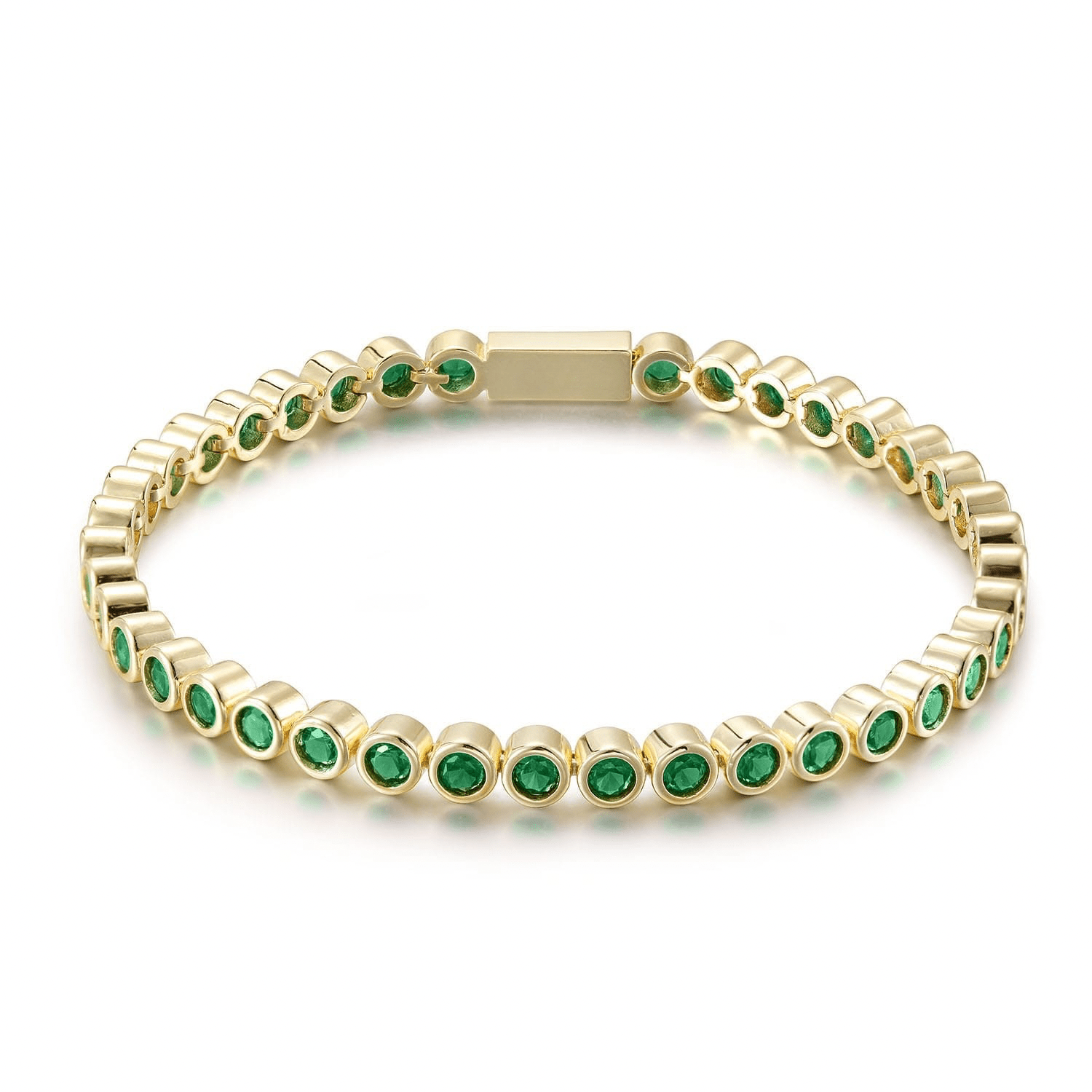The Countess Waterproof Emerald Bracelet - NOA Jewels - 